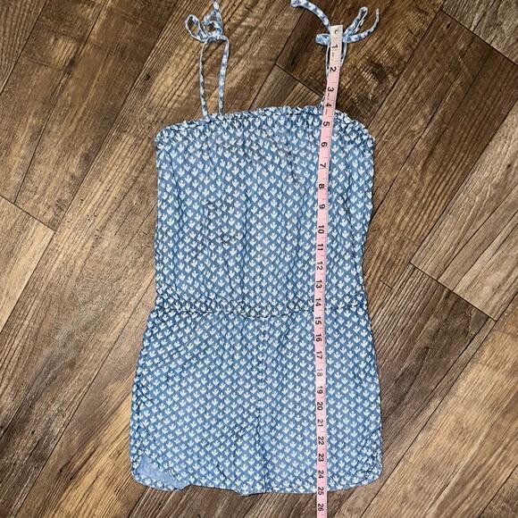 Vineyard Vines Girls Gustavia Block Print Romper Size Medium - Picture 13 of 15